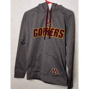 Minnesota Golden Gophers Mens Gray Champion Small Hooded Sweatshirt